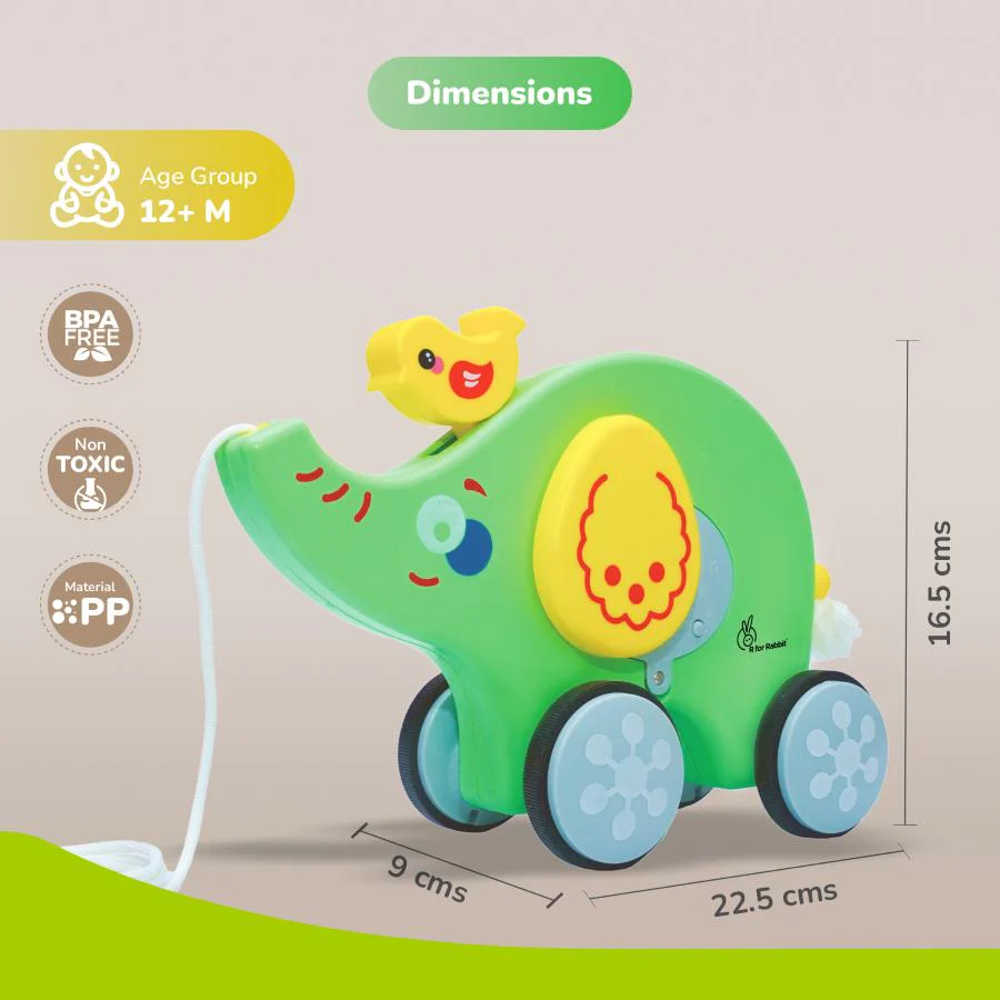 Orapple Trunky Fun & Safe Musical Pull-Along Toy for Toddlers - Image 8
