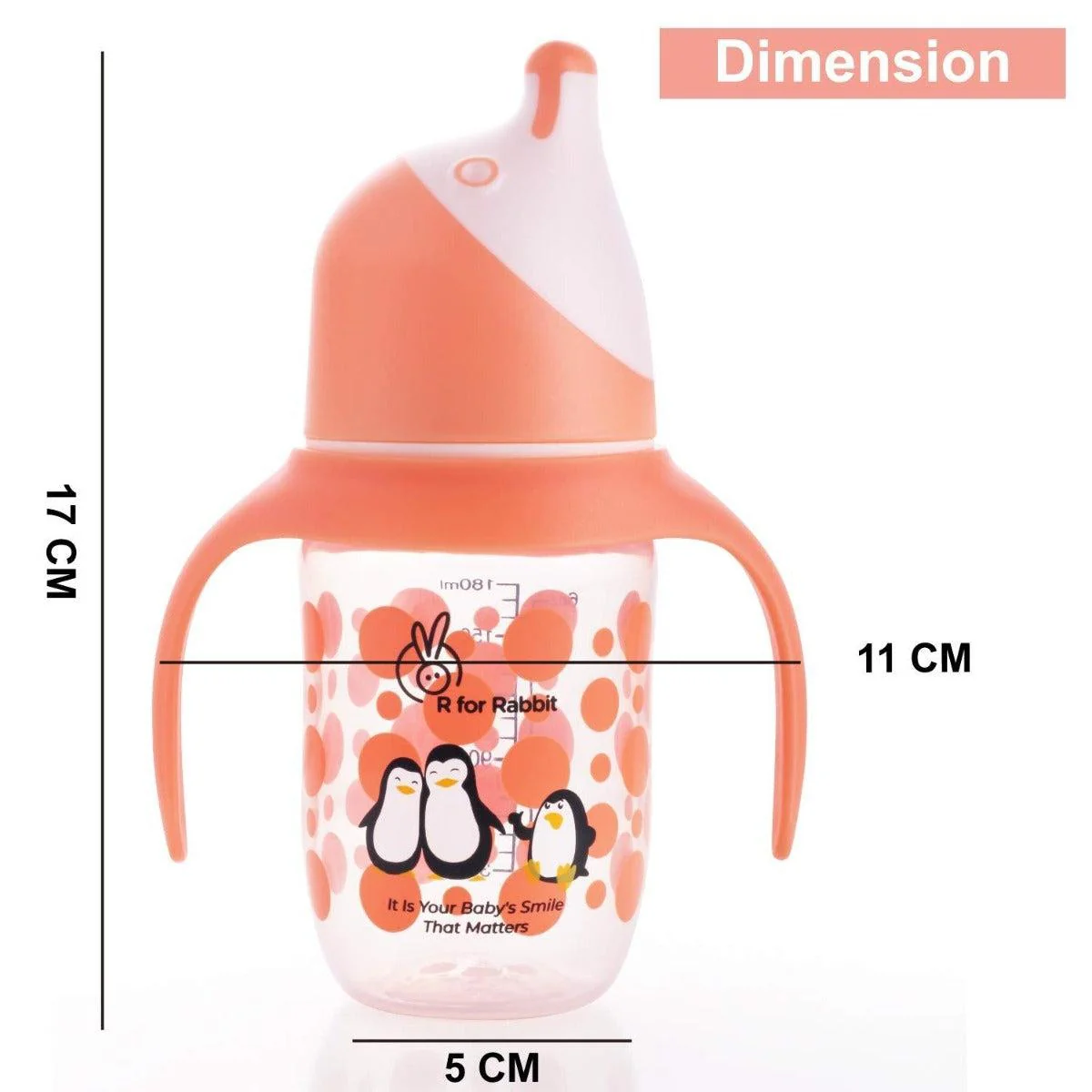 Penguin Spout Cup Sipper Bottle for Babies 180ml - Image 14