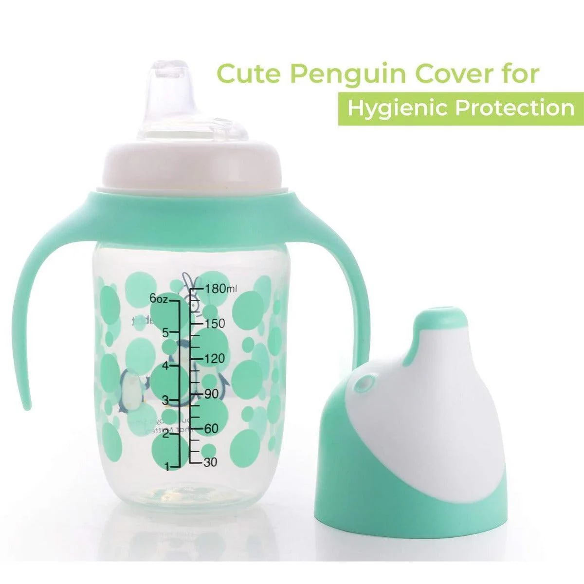Penguin Spout Cup Sipper Bottle for Babies 180ml - Image 5