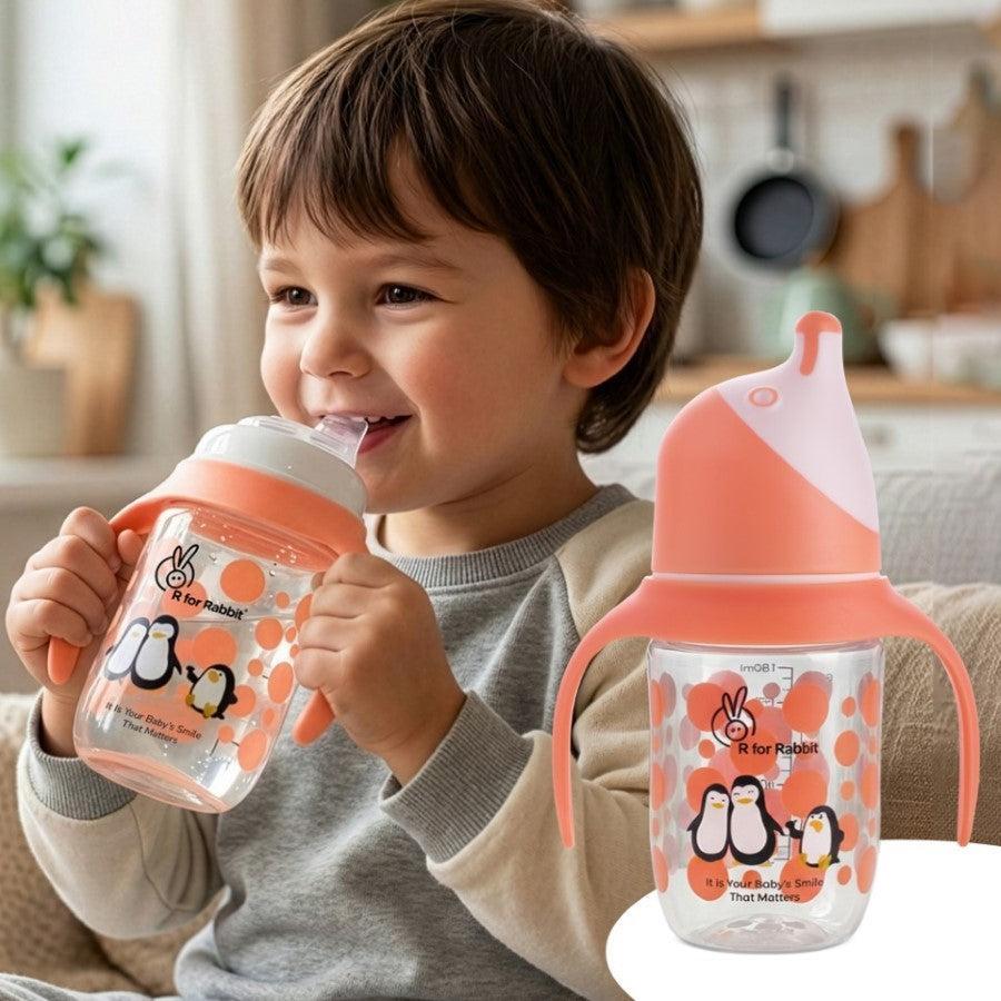 Penguin Spout Cup Sipper Bottle for Babies 180ml - Image 9
