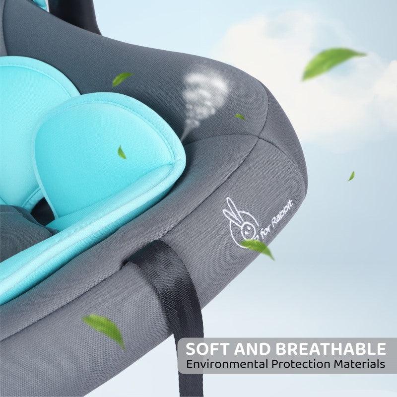 Picaboo 4 In 1 Multipurpose Baby Carry Cot Cum Car Seat With Safety Belt - Blue Grey - Image 6