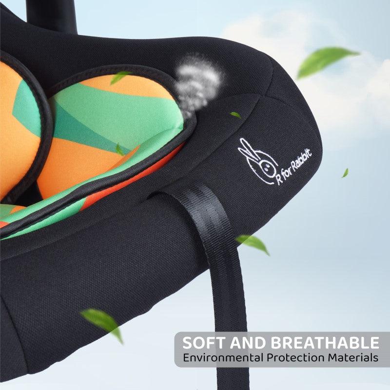 Picaboo 4 In 1 Multipurpose Baby Carry Cot Cum Car Seat With Safety Belt - Colorful - Image 5