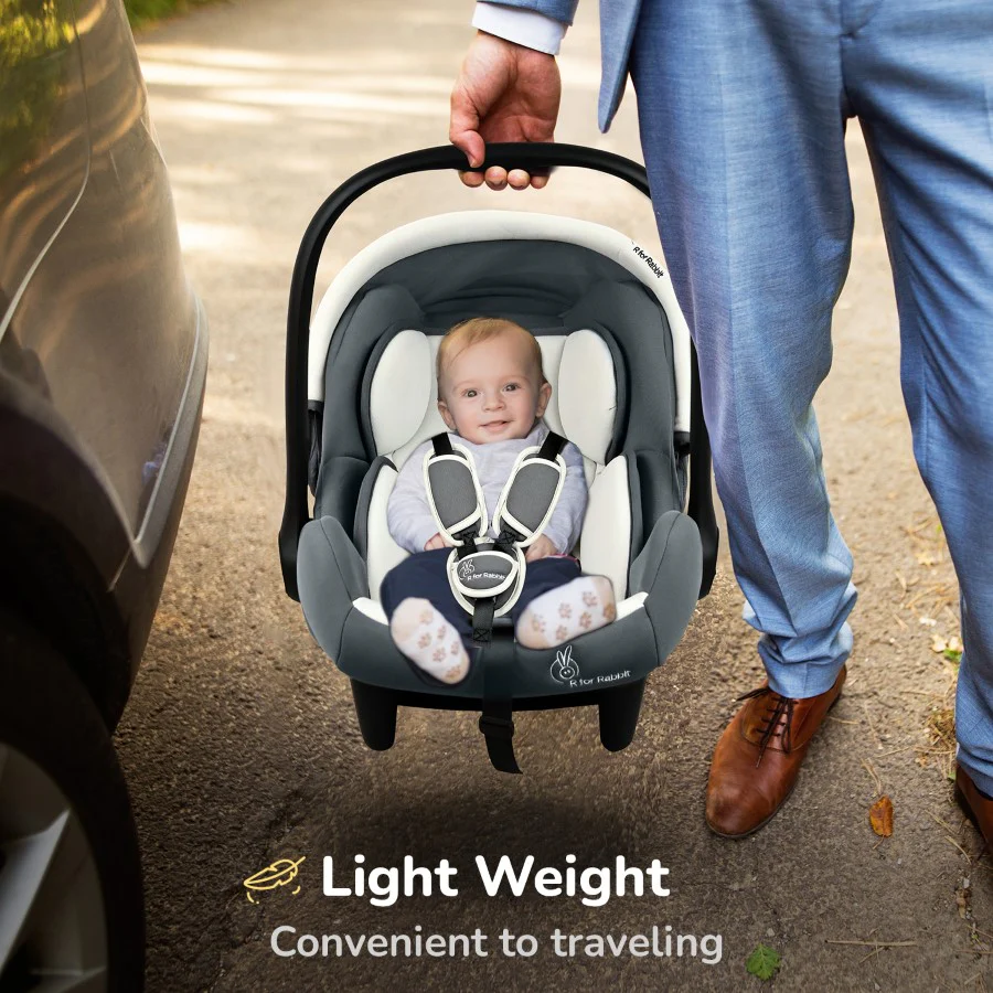Picaboo Sportz – 3-In-1 Convertible Carry Cot, Rocker & Feeding Chair - Light Grey - Image 4