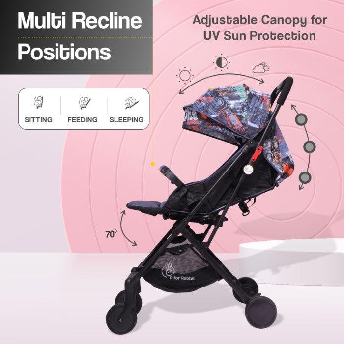 Pocket Lite Baby Stroller With Personalized Name Plate - Grey - Image 4