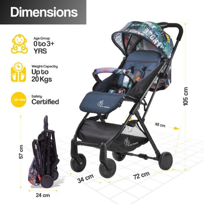 Pocket Lite Baby Stroller With Personalized Name Plate - Grey - Image 6