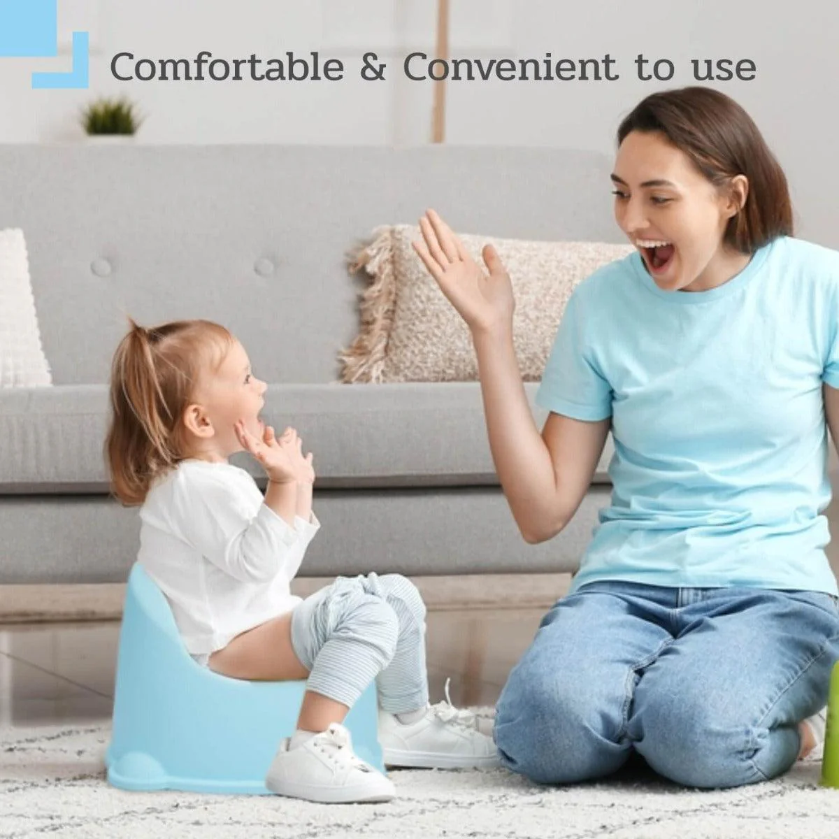 Puppy Potty Training Seat - Blue - Image 4