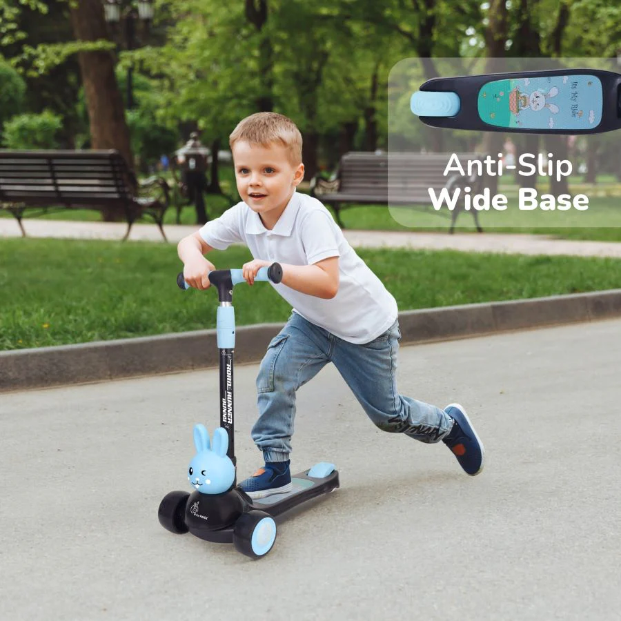 Road Runner Bunny Scooter For Kids With PU LED Wheels - Image 6