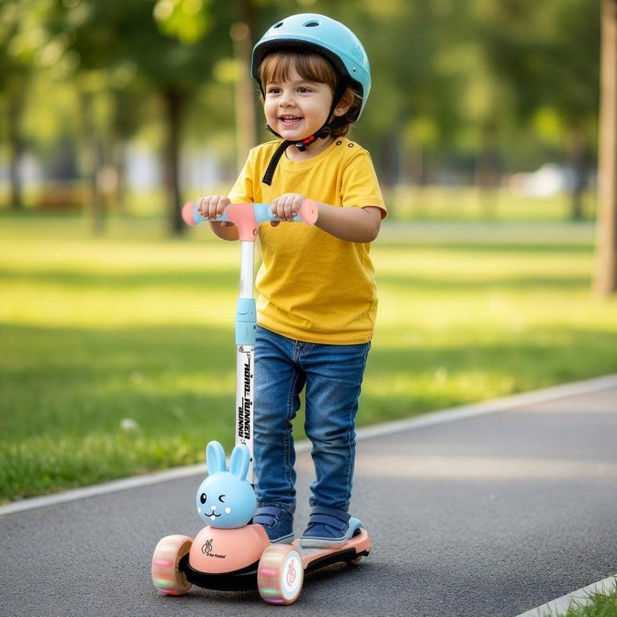 Road Runner Bunny Scooter For Kids With PU LED Wheels - Image 9