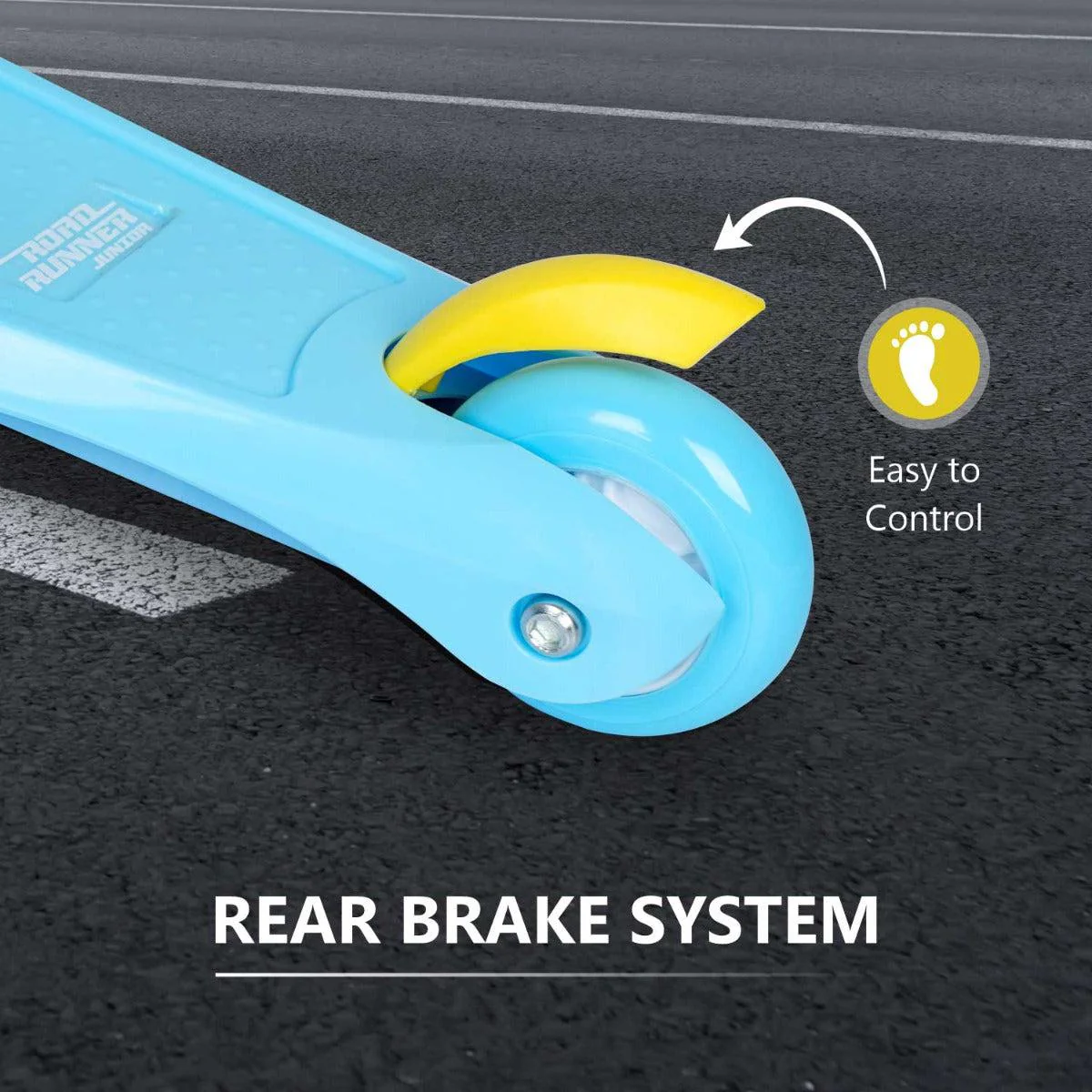Road Runner Junior Scooter - 3 Level Height Adjustment, Anti Slip Deck - Image 10