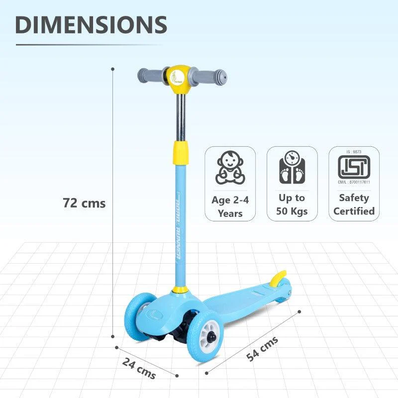 Road Runner Junior Scooter - 3 Level Height Adjustment, Anti Slip Deck - Image 12