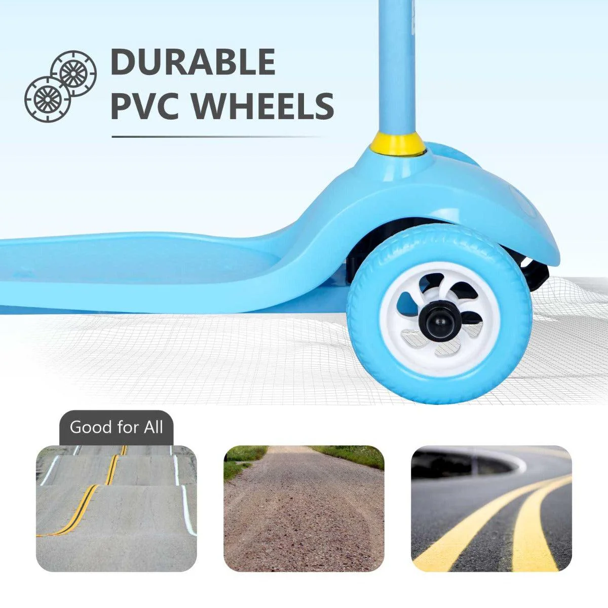Road Runner Junior Scooter - 3 Level Height Adjustment, Anti Slip Deck - Image 8