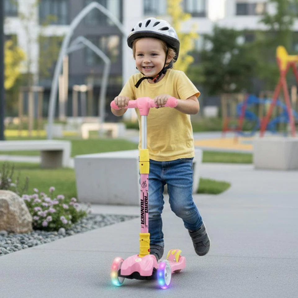 Road Runner Scooter For Kids - PU LED Wheels, 4 Level Height Adjustment, Anti Slip Deck, Safety Certified, 3-Wheel scooter, Easy use, 3-7years - Image 18