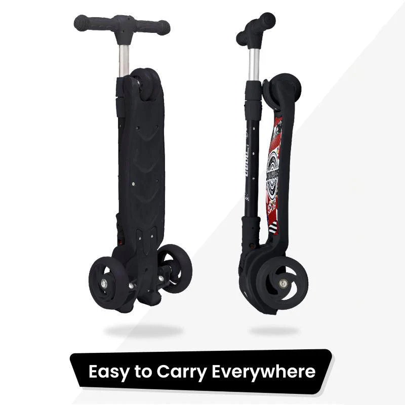 Road Runner Scooter For Kids - PU LED Wheels, 4 Level Height Adjustment, Anti Slip Deck, Safety Certified, 3-Wheel scooter, Easy use, 3-7years - Image 8