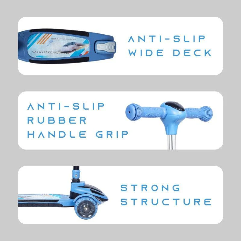 Road Runner Racer Scooter - PU LED Wheels, 4 Level Height Adjustment, Anti Slip Deck - Image 15