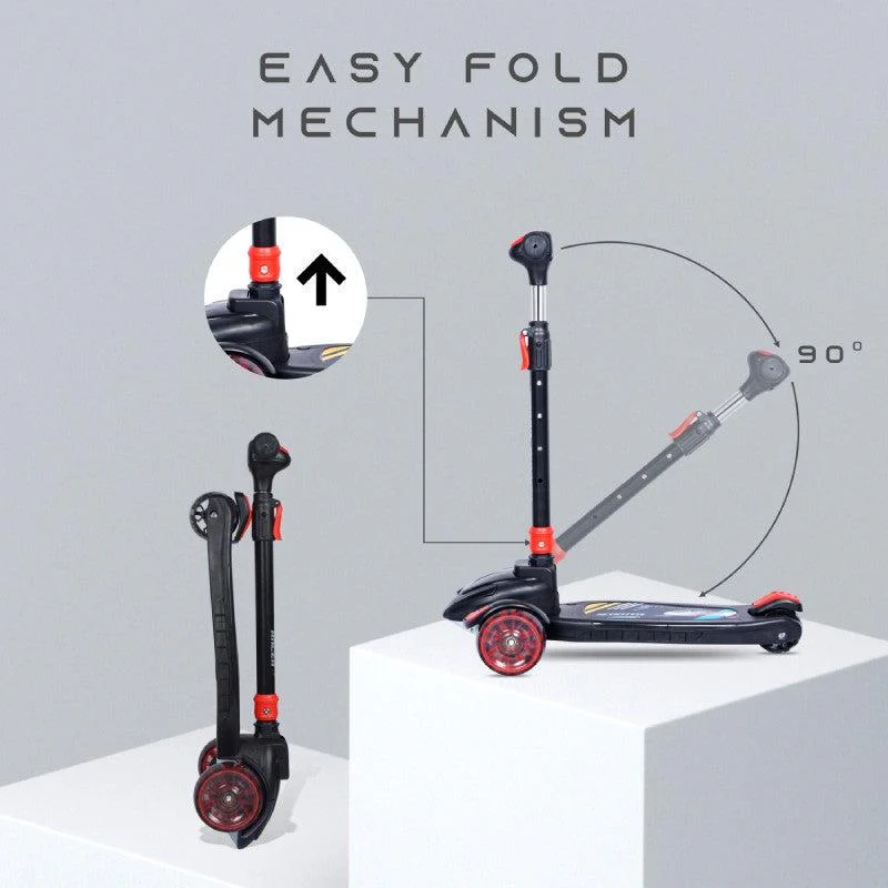 Road Runner Racer Scooter - PU LED Wheels, 4 Level Height Adjustment, Anti Slip Deck - Image 4