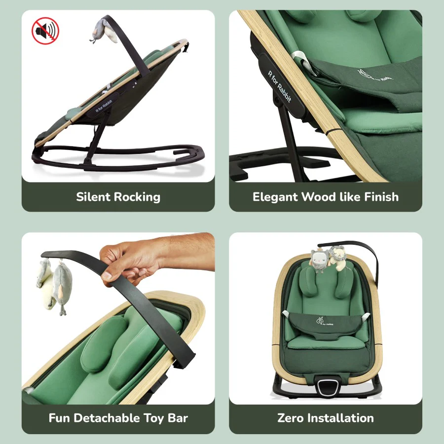 Rock N Nap Bliss – Lightweight Baby Sleeper & Rocker Soft, Safe & Travel-Friendly - Image 11