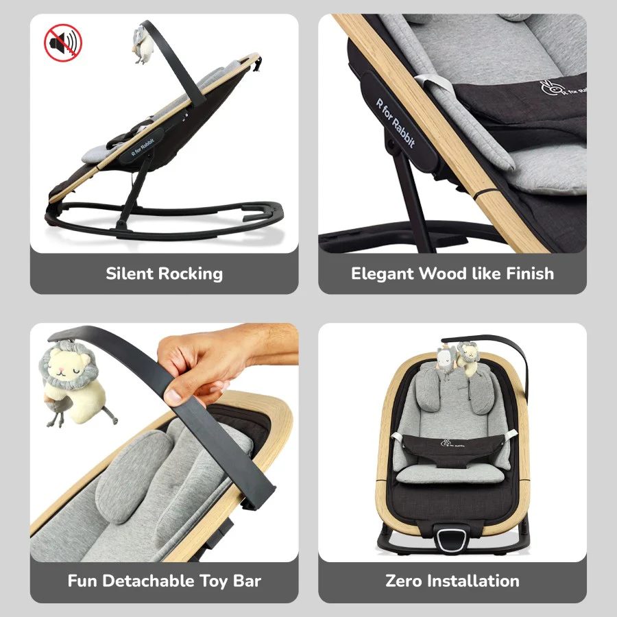 Rock N Nap Bliss – Lightweight Baby Sleeper & Rocker Soft, Safe & Travel-Friendly - Image 3