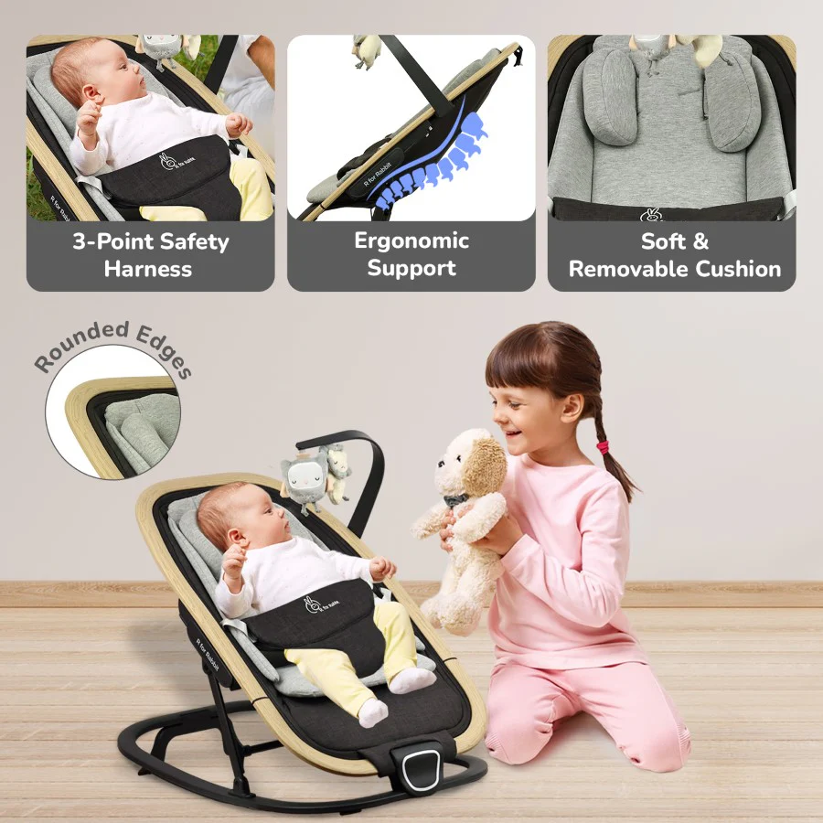 Rock N Nap Bliss – Lightweight Baby Sleeper & Rocker Soft, Safe & Travel-Friendly - Image 6