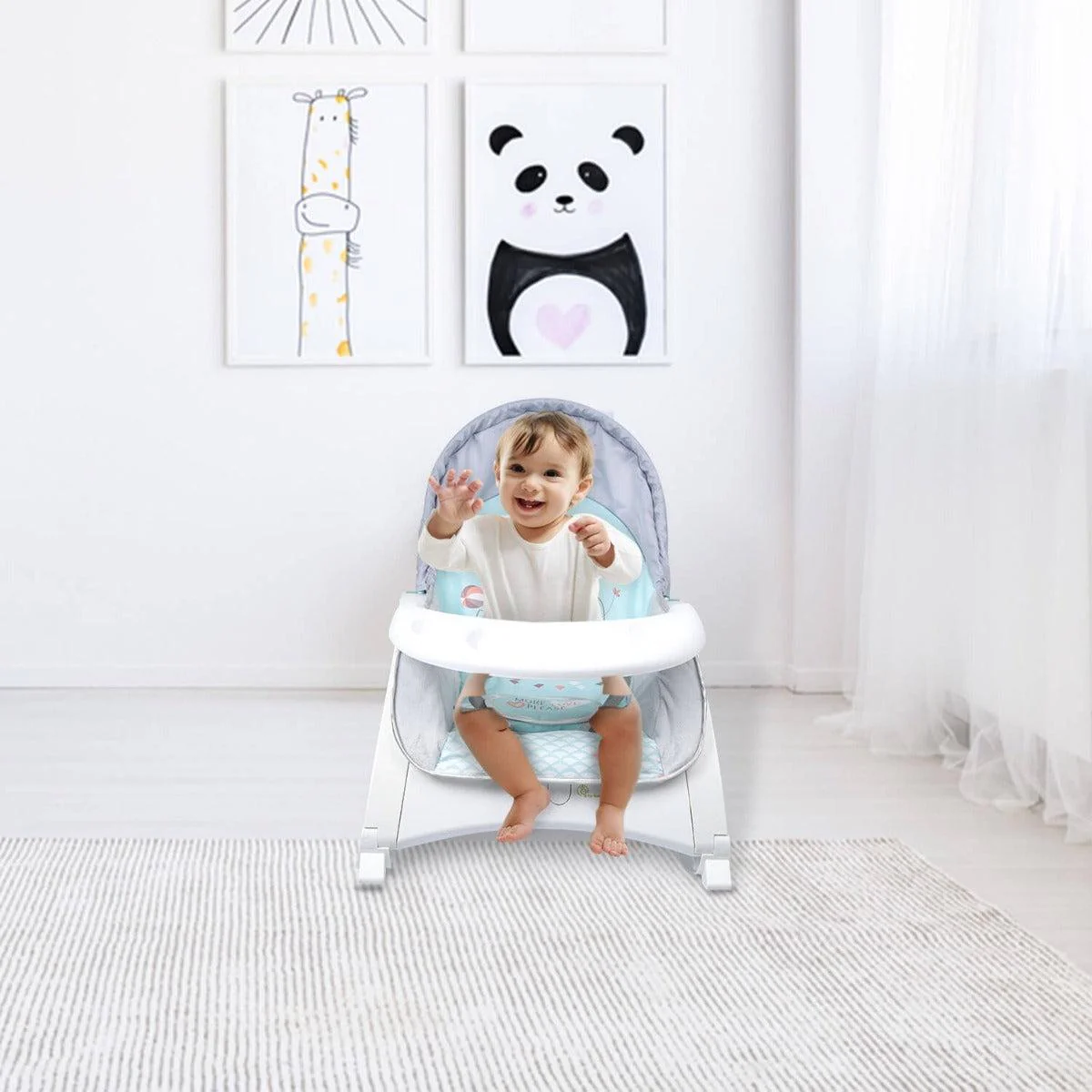 3 in 1 Rock N Play Rocker - Adjustable Backrest Recline, Detachable Toy Bar, Soothing Music & Vibration, Adjustable backrest, 0+ Months - Image 14