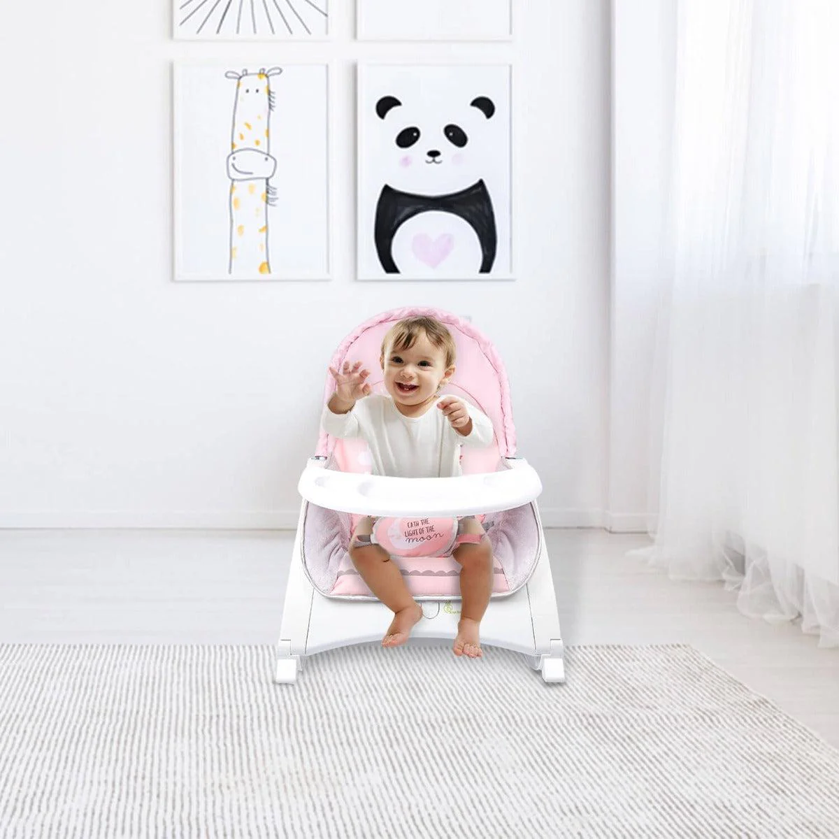 3 in 1 Rock N Play Rocker - Adjustable Backrest Recline, Detachable Toy Bar, Soothing Music & Vibration, Adjustable backrest, 0+ Months - Image 7
