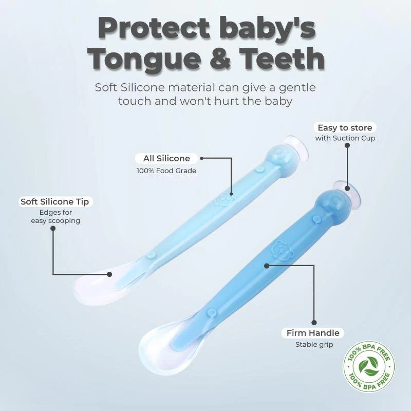 Safe Feed Silicone Baby Spoon Set - Image 12
