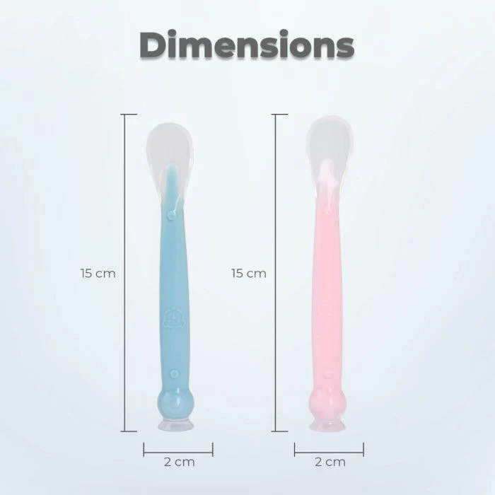 Safe Feed Silicone Baby Spoon Set - Image 3