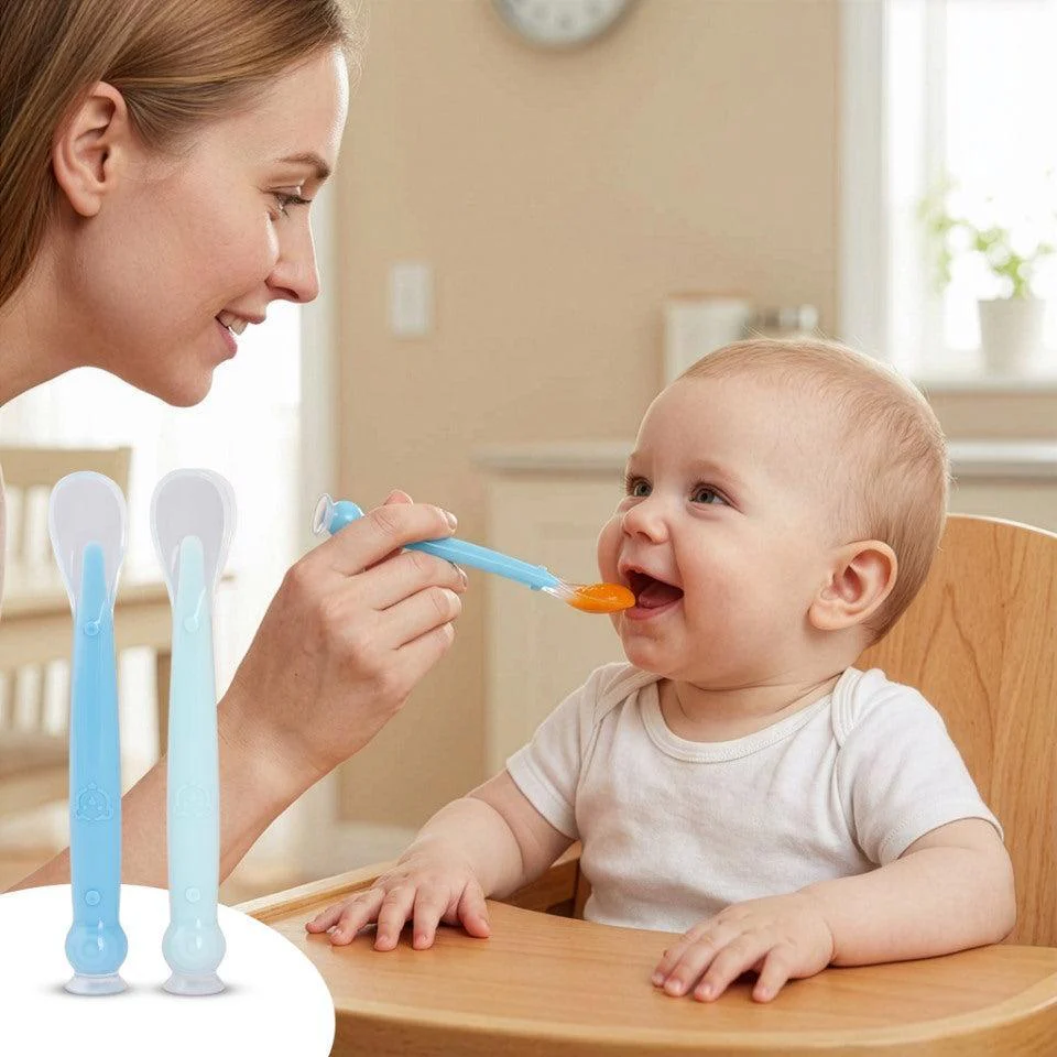Safe Feed Silicone Baby Spoon Set - Image 8