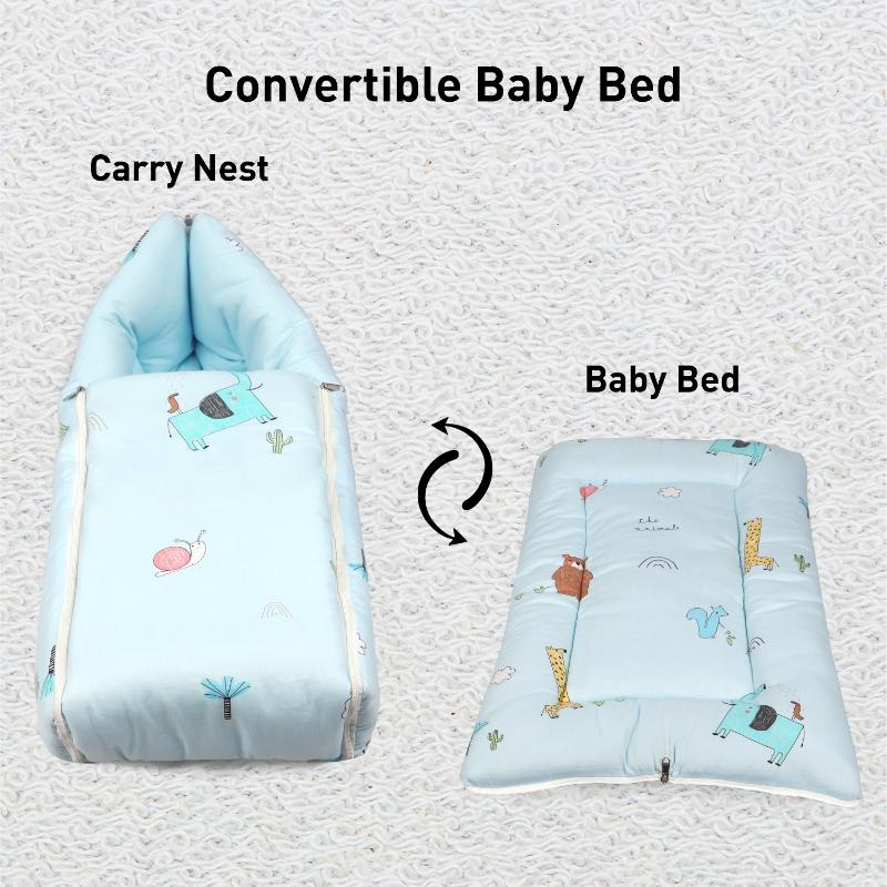Snuggy Baby Bed - Easy to Carry, Convertible, High Quality Zip, 100% Natural Cotton - Image 3