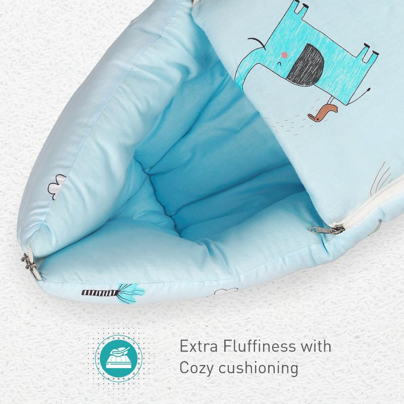 Snuggy Baby Bed - Easy to Carry, Convertible, High Quality Zip, 100% Natural Cotton - Image 4