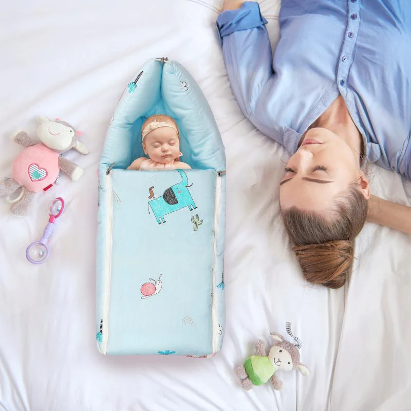 Snuggy Baby Bed - Easy to Carry, Convertible, High Quality Zip, 100% Natural Cotton - Image 7