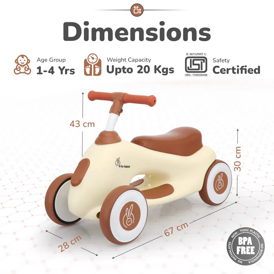 Speedster Zoomy Push Ride On Car for Kids - Image 16