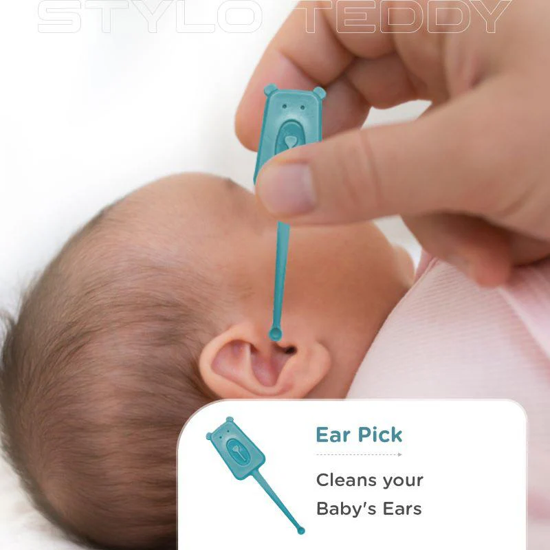 Stylo Teddy Baby Manicure Set Nail Cutter & Nail Filer, Scissor, Tweezer, Ear Pick - Image 13