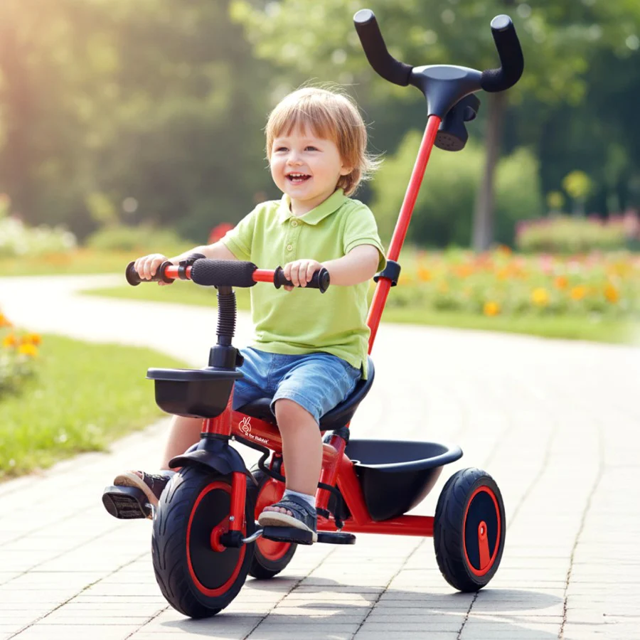 Tiny Toes R20 Plus Tricycle for Kids with Safety Certification, Plug-and-Play Design, Rubber Wheels & Steel Frame - Image 10
