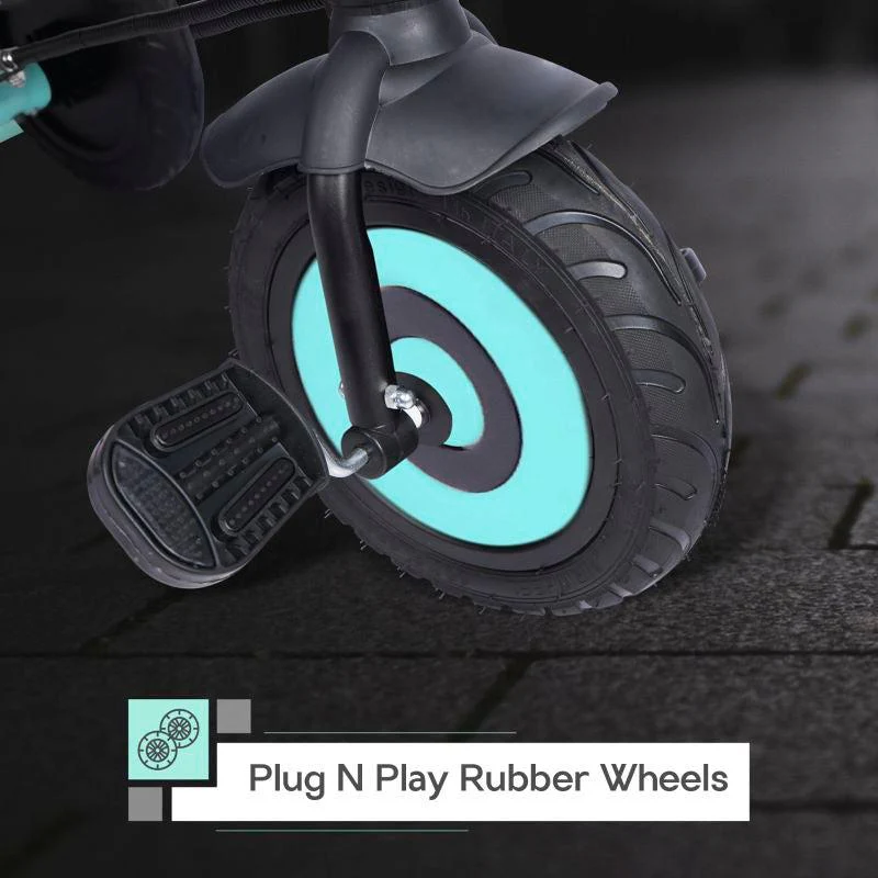 Tiny Toes T20 Plus Tricycle - 2 in 1, Rubber Wheels, Adjustable Parental Control, Cup Holder - Image 16