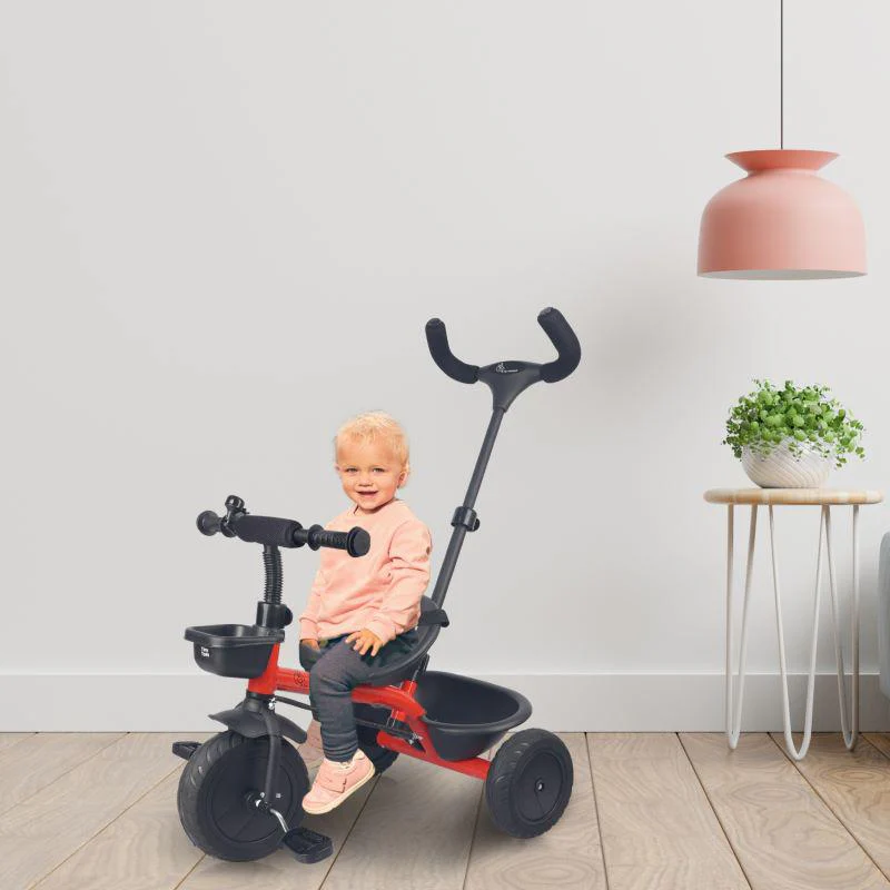 Tiny Toes T20 Plus Tricycle - 2 in 1, Rubber Wheels, Adjustable Parental Control, Cup Holder - Image 4