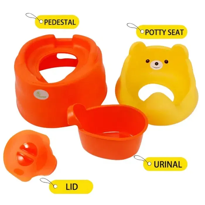 Tiny Tots Potty Seat for Kids - Orange Red - Image 5