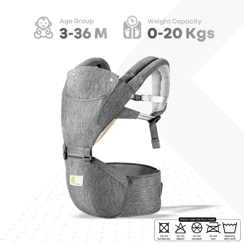 Upsy Daisy Cool Baby Carrier -  Multi-Positional Versatility, Detachable cap, Breathable Fabric - Image 4