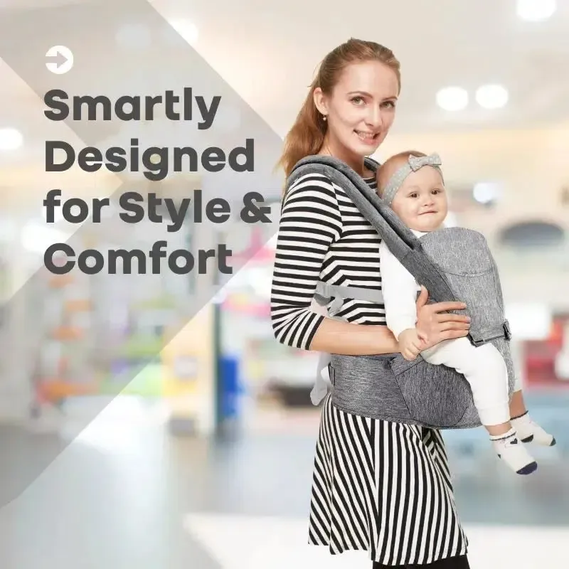 Upsy Daisy Cool Baby Carrier -  Multi-Positional Versatility, Detachable cap, Breathable Fabric - Image 6