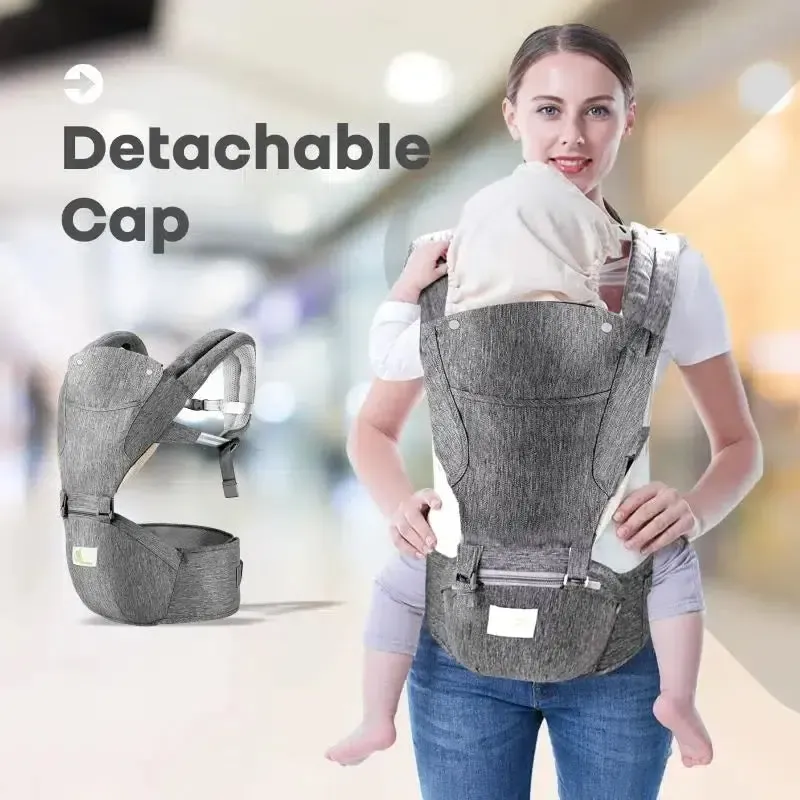 Upsy Daisy Cool Baby Carrier -  Multi-Positional Versatility, Detachable cap, Breathable Fabric - Image 7