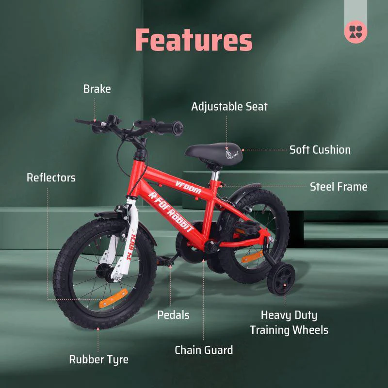 Vroom Bicycle For Kids 14 Inch With 90% Plug and Play For Ease of Installation - Image 13