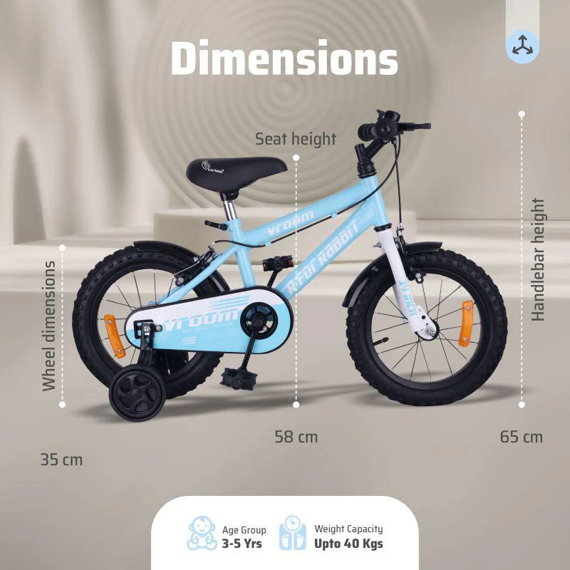 Vroom Bicycle For Kids 14 Inch With 90% Plug and Play For Ease of Installation - Image 6